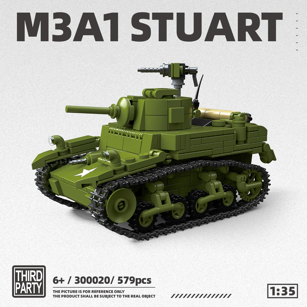 ThirdParty 300020 M3A1 Stuart Tank Military