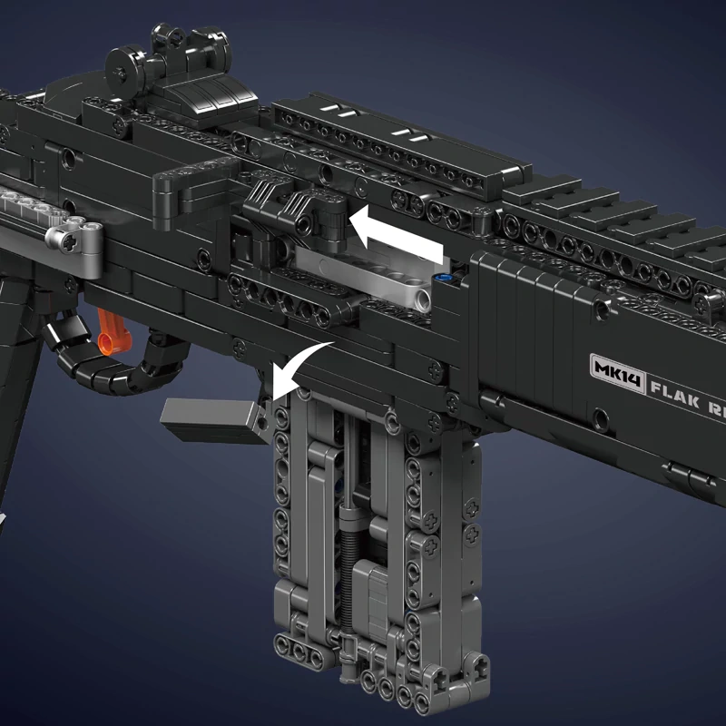 MouldKing 14026S MK14 Battle Rifle Military