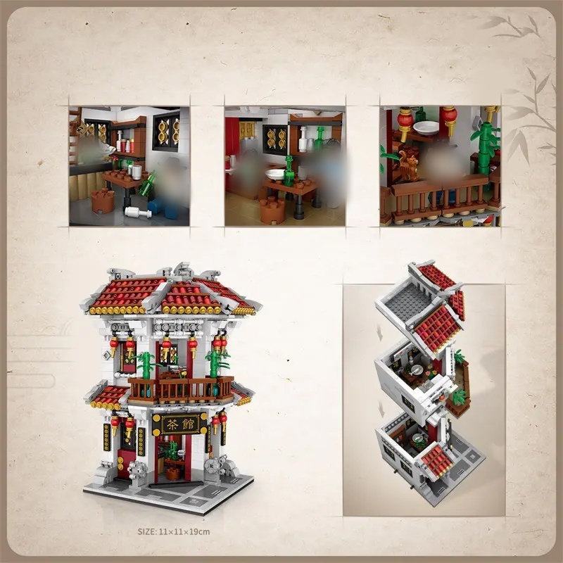 [Deal] LOZ 1023 Ancient Street Teahouse Modular Buildings