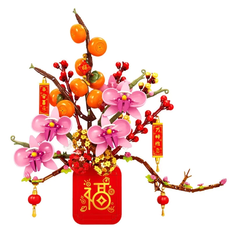 SEMBO 605028 Persimmon Yuyi Yuanxiao flower Chinese Culture Creator