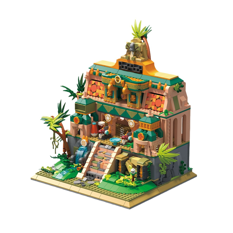 [Mini Micro Bricks] ZHEGAO 612022 The Lost Temple Historic Building