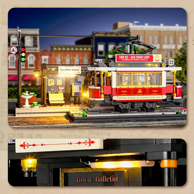 FunWhole L9084 Heritage Tram And Station Technic