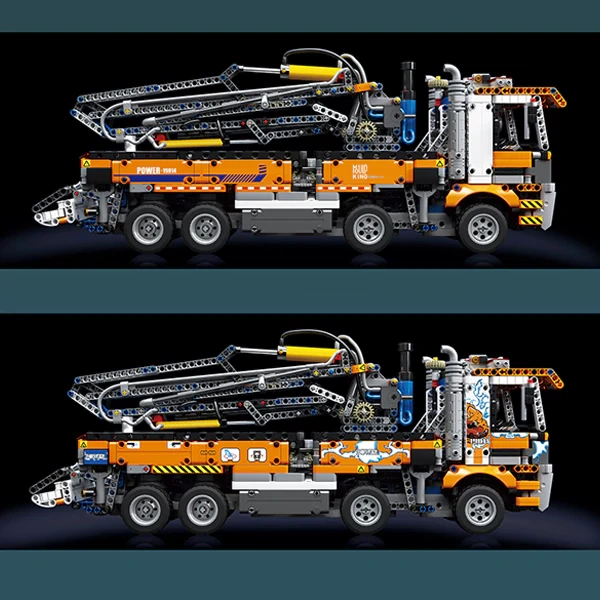 MouldKing 19014S Pneumatic Concrete Pump Truck Technic