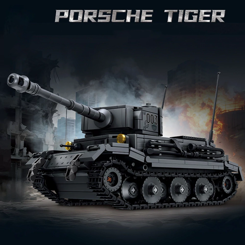 Leyi 66095 Porsche Tiger TANK Military