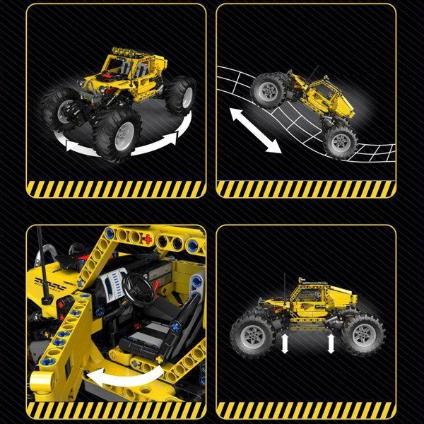 [With Motor] MouldKing 18021 Monster Climbing Vehicle Technic