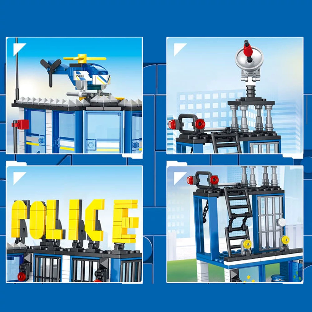 GAOMISI City Series Police Station Fire Station Modular Buildings