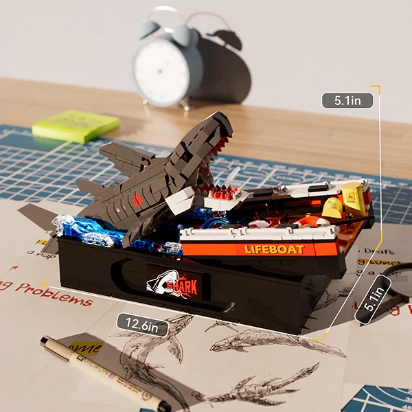[Pre-sale] WGC 10801 Great White Shark Attack Scene Creator Expert