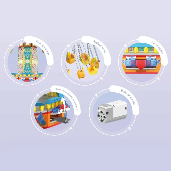 [With Motor] CBOX JD041 Rotating Flying Chair Creator Expert US Warehouse Express