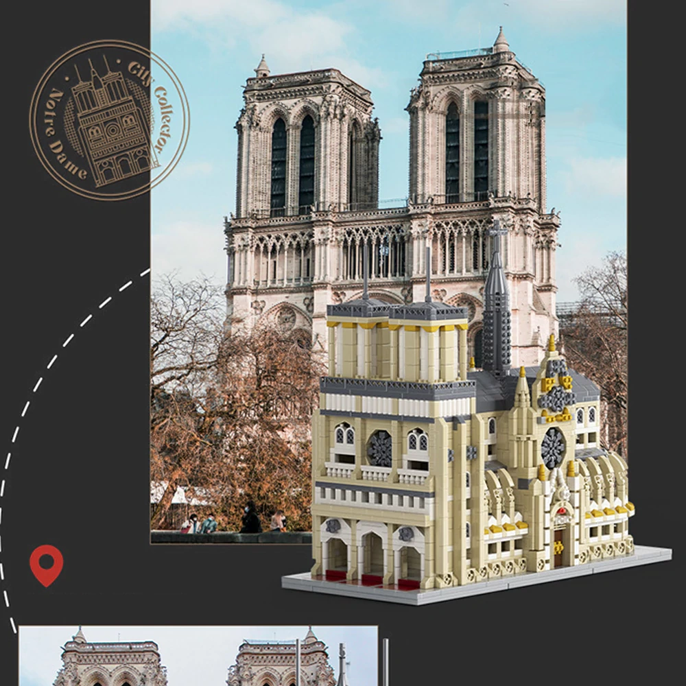 [Mini Micro Bricks] MOYU MY92054 Notre-Dame de Paris Modular Buildings