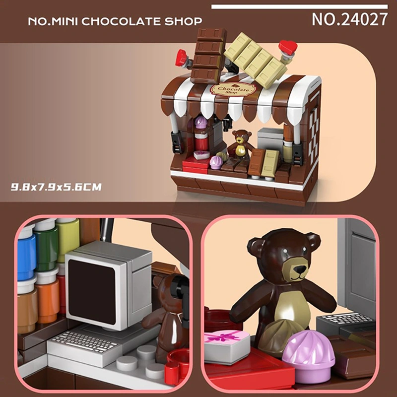 MouldKing MINI TOP 10 CREATIVE SMALL STORES Modular Buildings