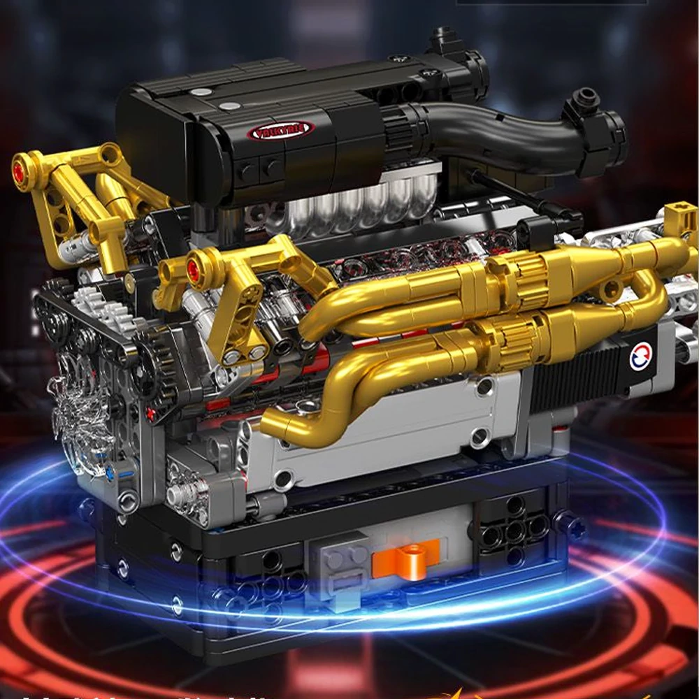 MouldKing 10224 Valkyrie V12 Engine Technic