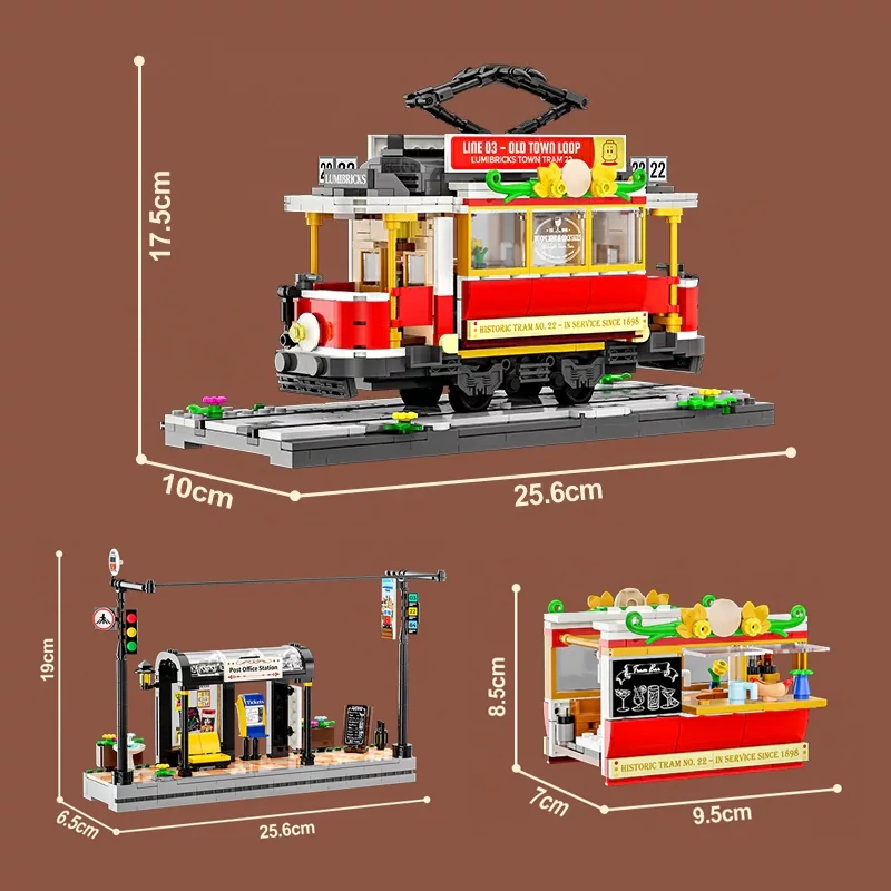 FunWhole L9084 Heritage Tram And Station Technic