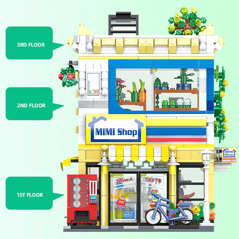 Jiestar Mini Street View Convenience Store Modular Buildings
