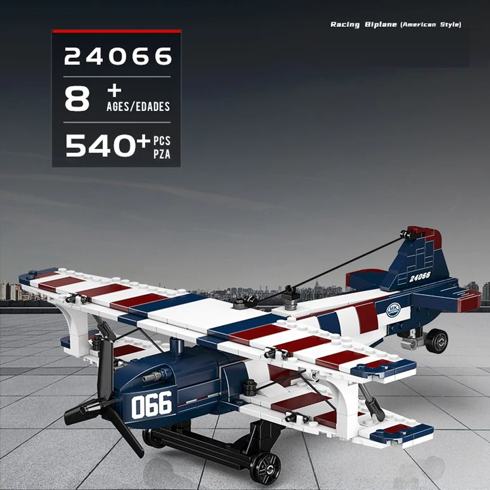 MouldKing 24066 Racing Biplane American Style Technic