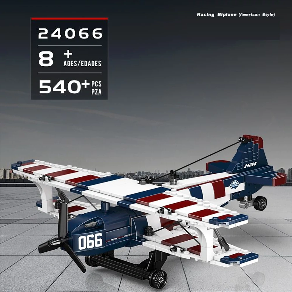 MouldKing 24066 Racing Biplane American Style Technic