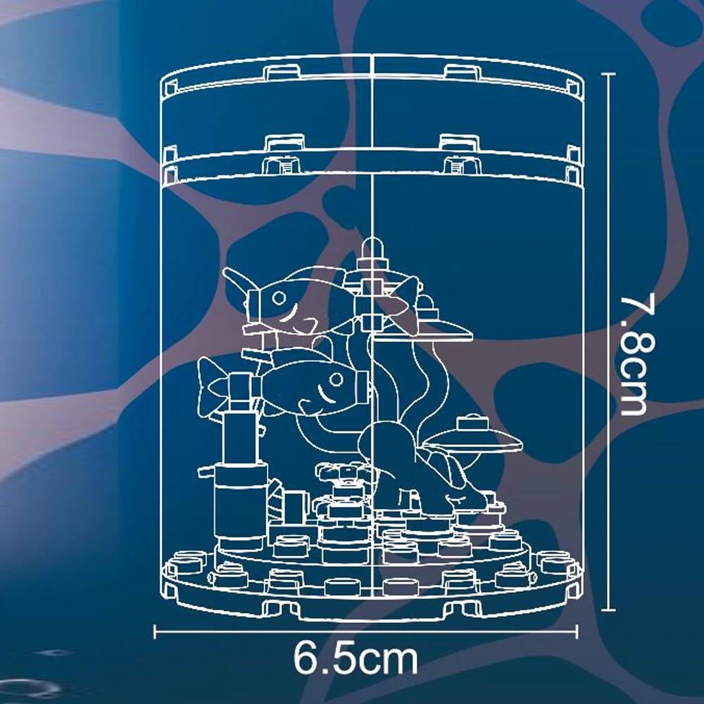 JIESTAR Marine Animal Bottle Ecological Fish Tank Creator Expert