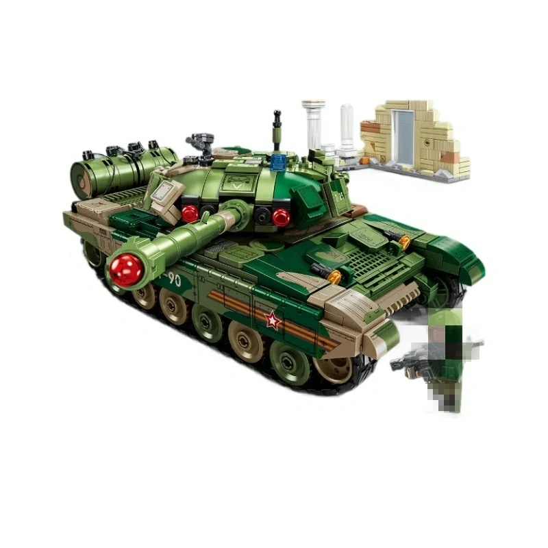 SEMBO 207225 T-90 Main Battle Tank Military