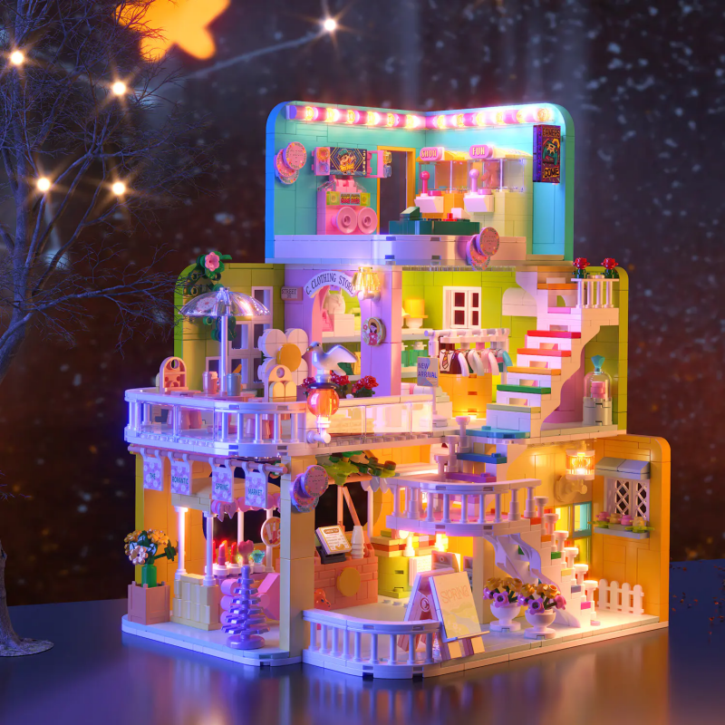 [Mini Micro Bricks] ZHEGAO 612017 Mengle Mall Girl