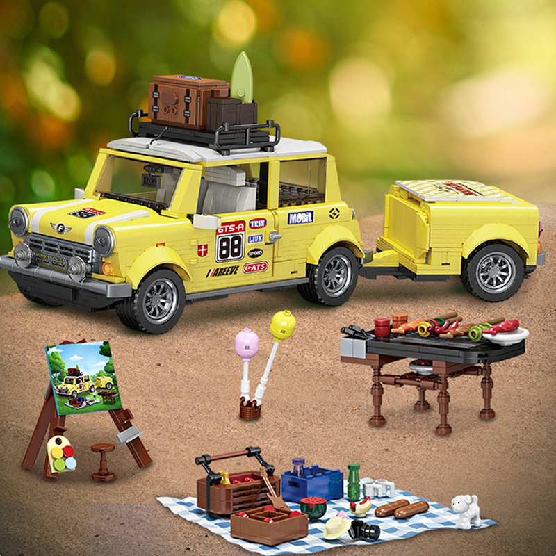 {Static Version}Forange FC1802 Technic Travel picnic car Building Blocks 1546±pcs Bricks from China.