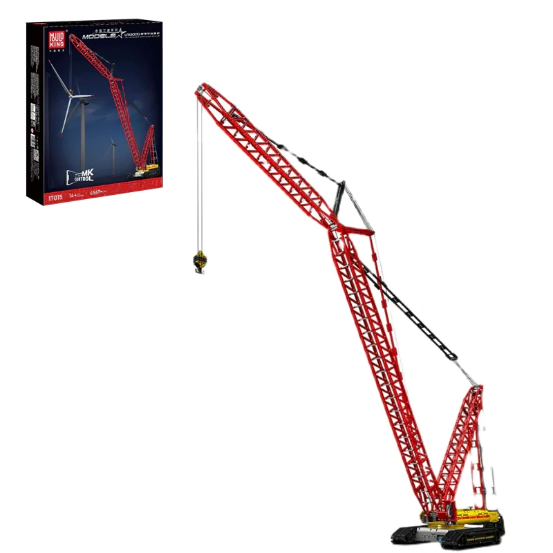 [With Motor] MouldKing 17015S LR13000 Crawler Crane Liebherr Technic