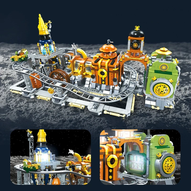 JIESTAR JJ9114 STEAMPUNK MOON BASE Modular Buildings