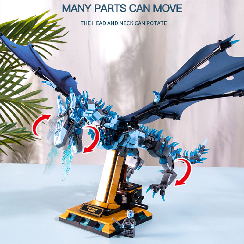 MJI 13005 Creator Blue Vise Rion Building Blocks 1186pcs Bricks Toys From China Delivery.