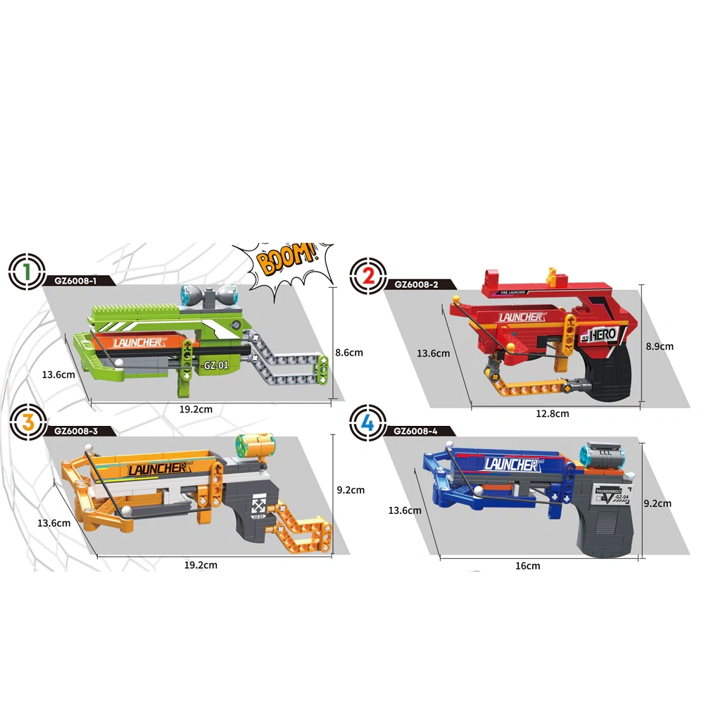 [Mini Micro Bricks] ZHEGAO GZ6008 Catapult Launcher Creator Expert