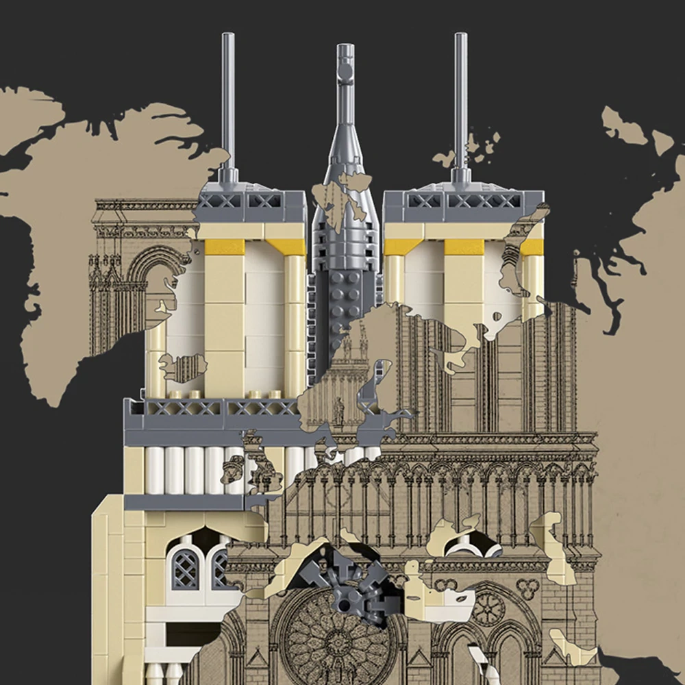 [Mini Micro Bricks] MOYU MY92054 Notre-Dame de Paris Modular Buildings