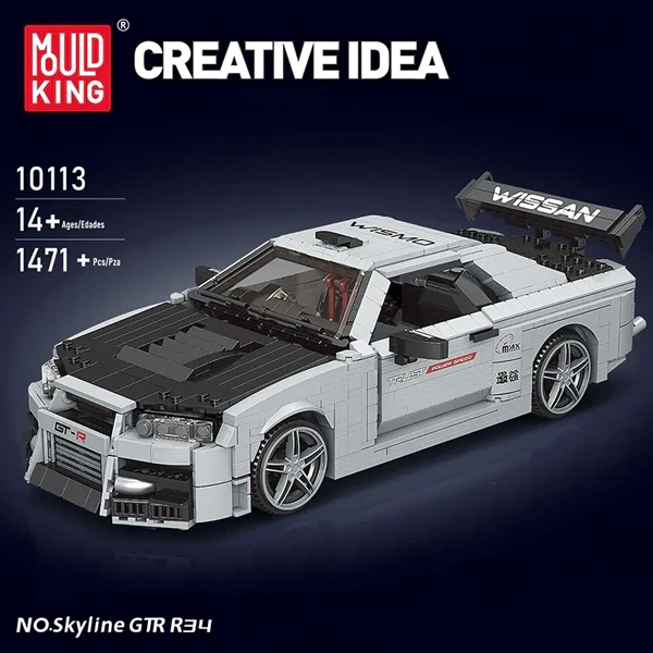 MouldKing 10113 Nissan Skyline GTR R34 Technic