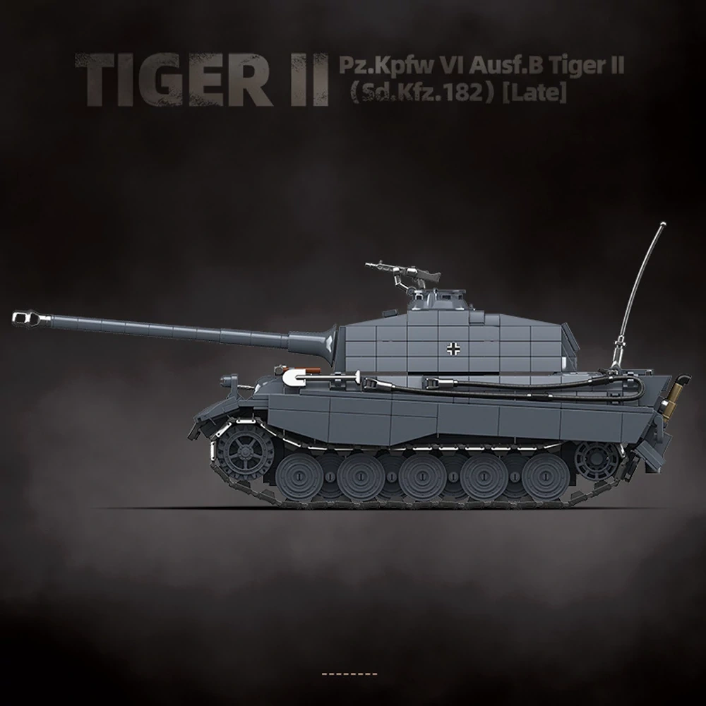 QUANGUAN 100301 Tiger II(SD.KFZ.182) Late Heavy Tank Military
