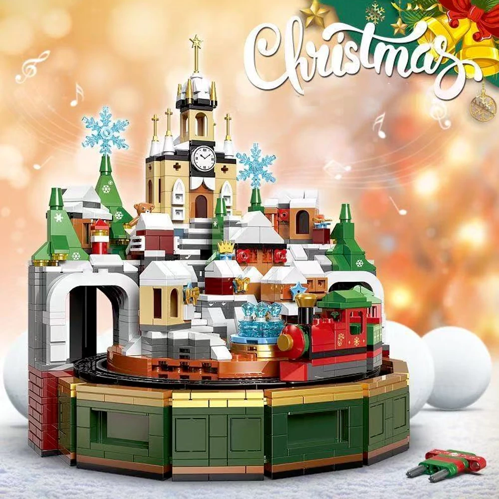 XINGBAO XB-18020 Christmas Castle Music Box Christmas