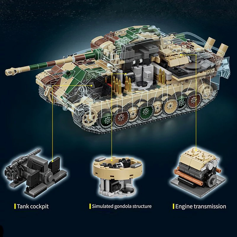 12GO 97002 PANZER MEDIUM G-TYPE TANK Military