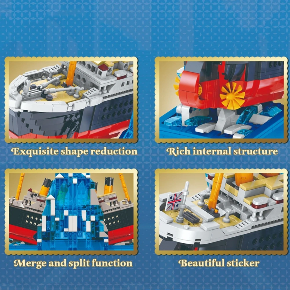 ZHEGAO 958026 Titanic Funny Bookstand Creator Expert