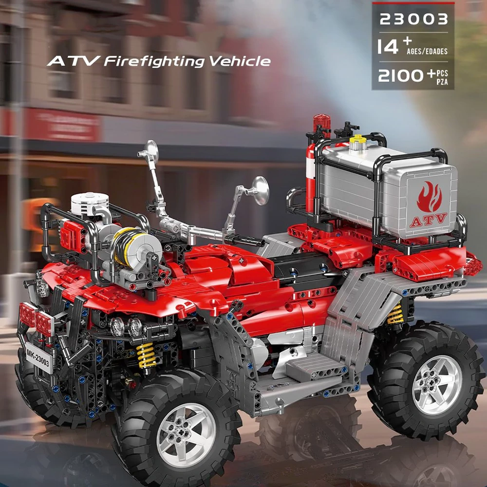 MouldKing 23003 ATV Firefighting Vehicle Technic