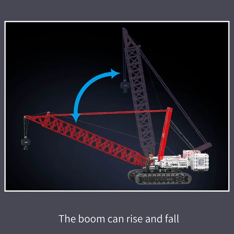 [With Motor] MouldKing 17046 WACKER 16000 CRAWLER CRANE Technic