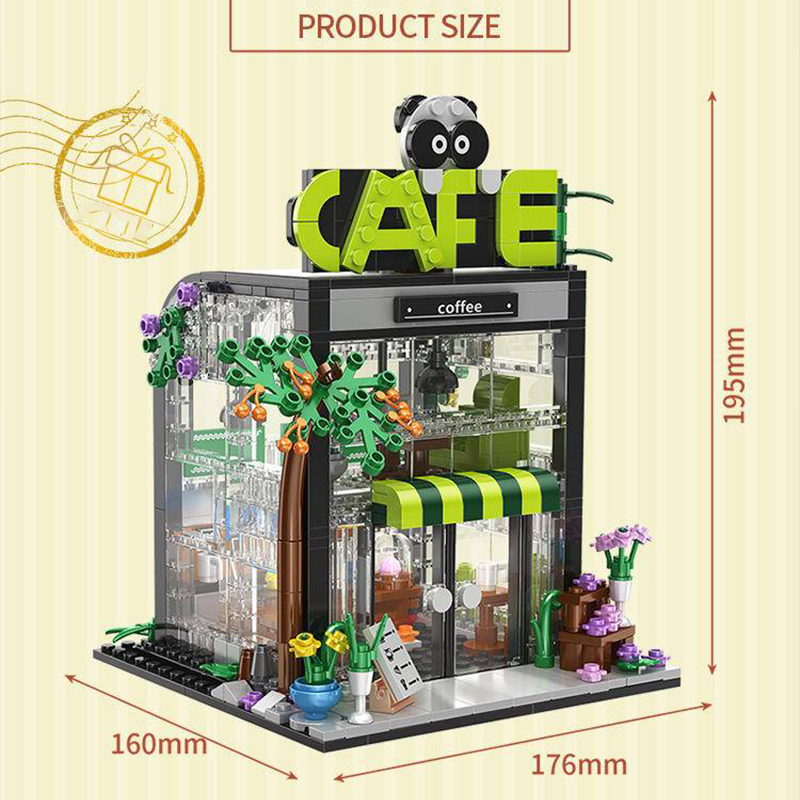 Forange FC8502 MOC Girl Dream Cottage CAFE Shop Building Blocks 589PCS Bricks Toys Gift From China.