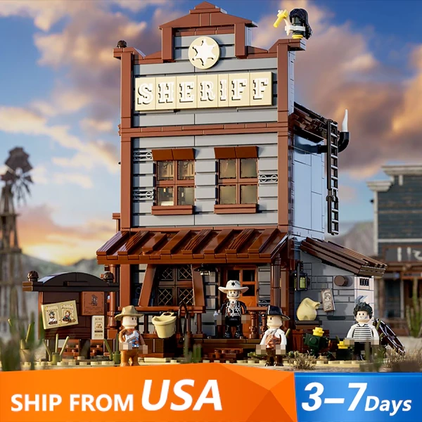 [Pre-sale] FUNWHOLE F9026 Old West Sheriff's Office Modular Buildings US Warehouse Express