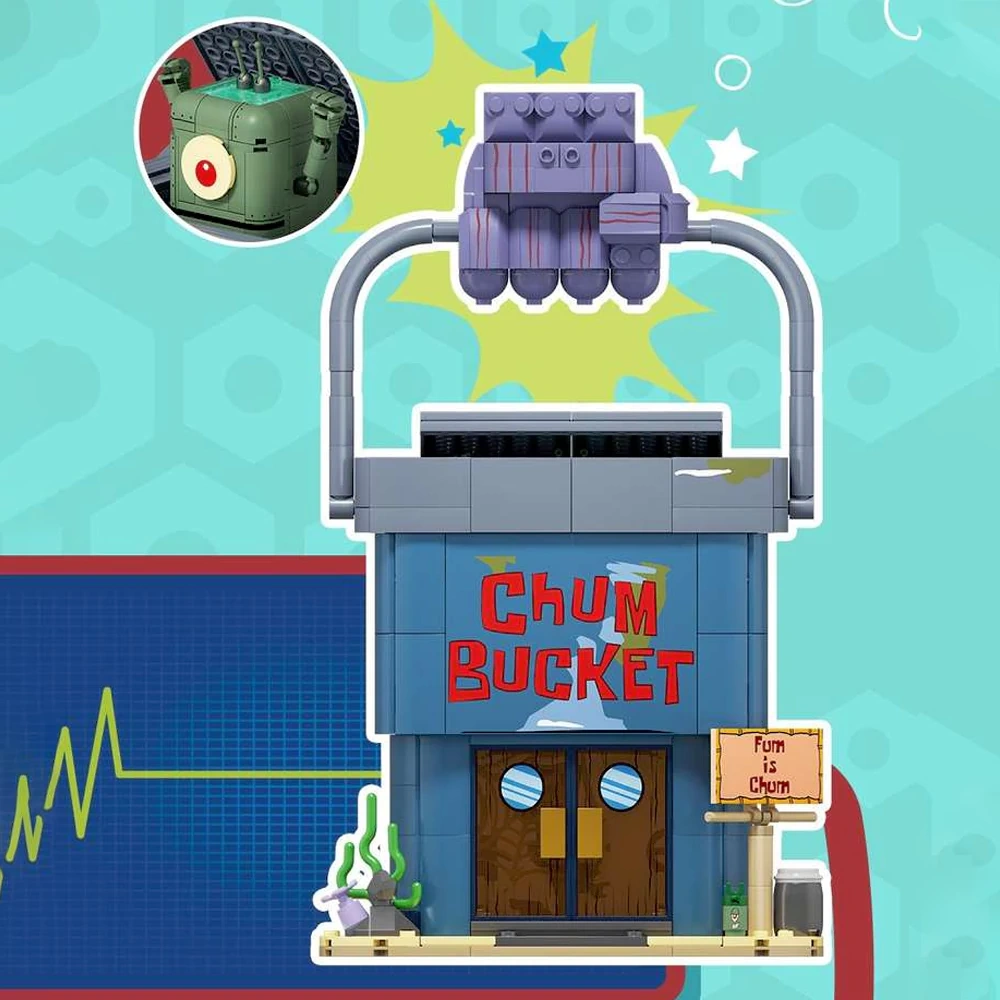 AREA-X AB0086 Plankton's  Chum Bucket Spongebob Movie