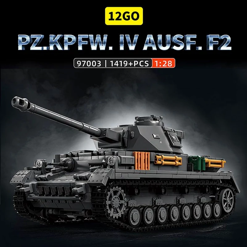 12GO 97003 PZ.KPFW. IV AUSF. F2 Tank Military