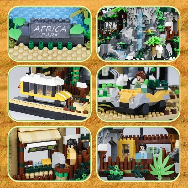 [Mini Micro Bricks] LHCX 823 Zoo Desert Park Modular Buildings