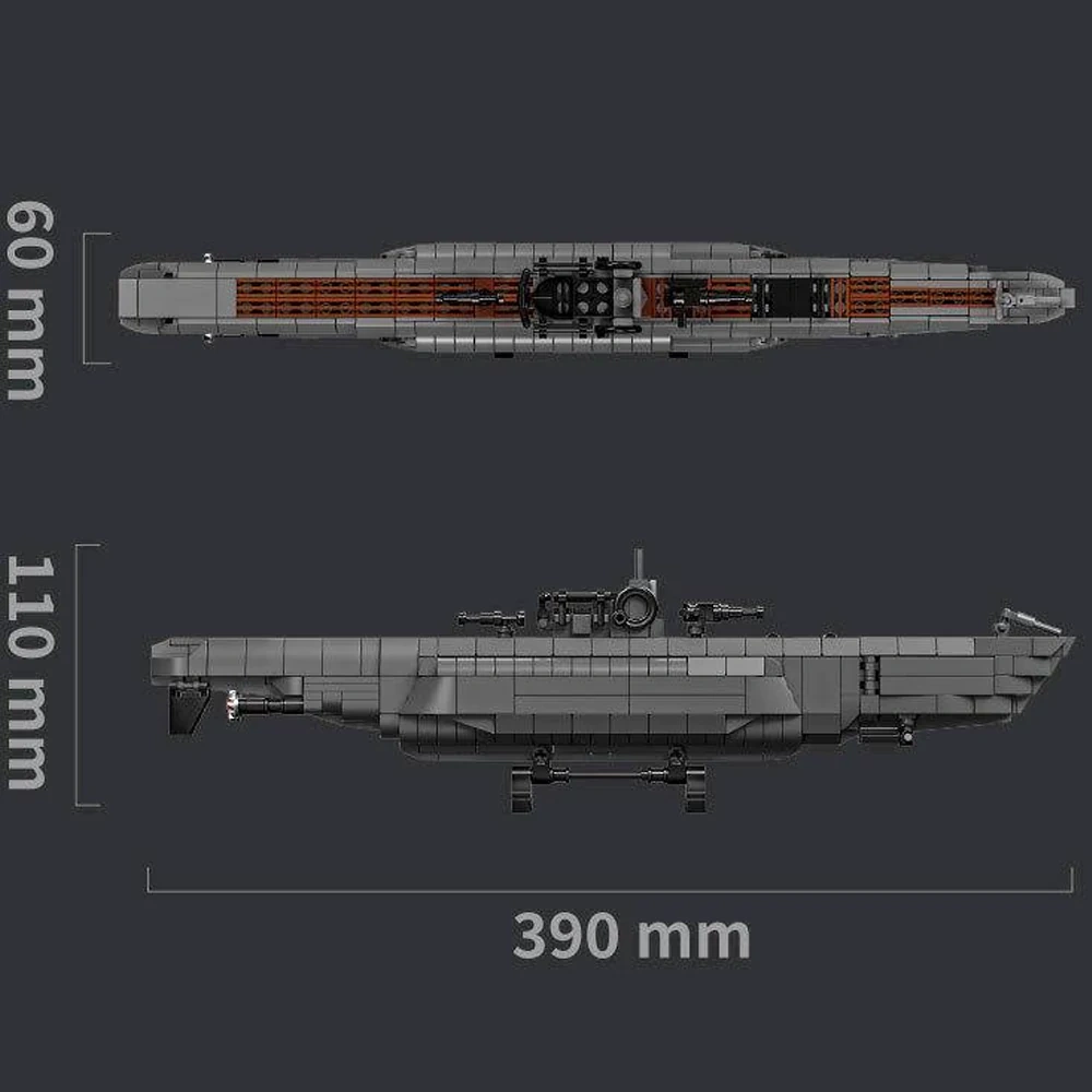 [Pre-sale] Leyi 66078 Undersea Boat Military