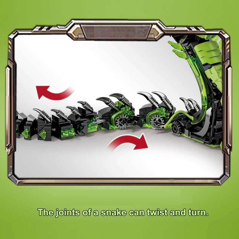 DK 7052 MECHANICAL Spectacles SNAKE Creator Expert