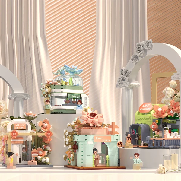 [Mini Micro Bricks] ZHEGAO Flower Hut Modular Buildings