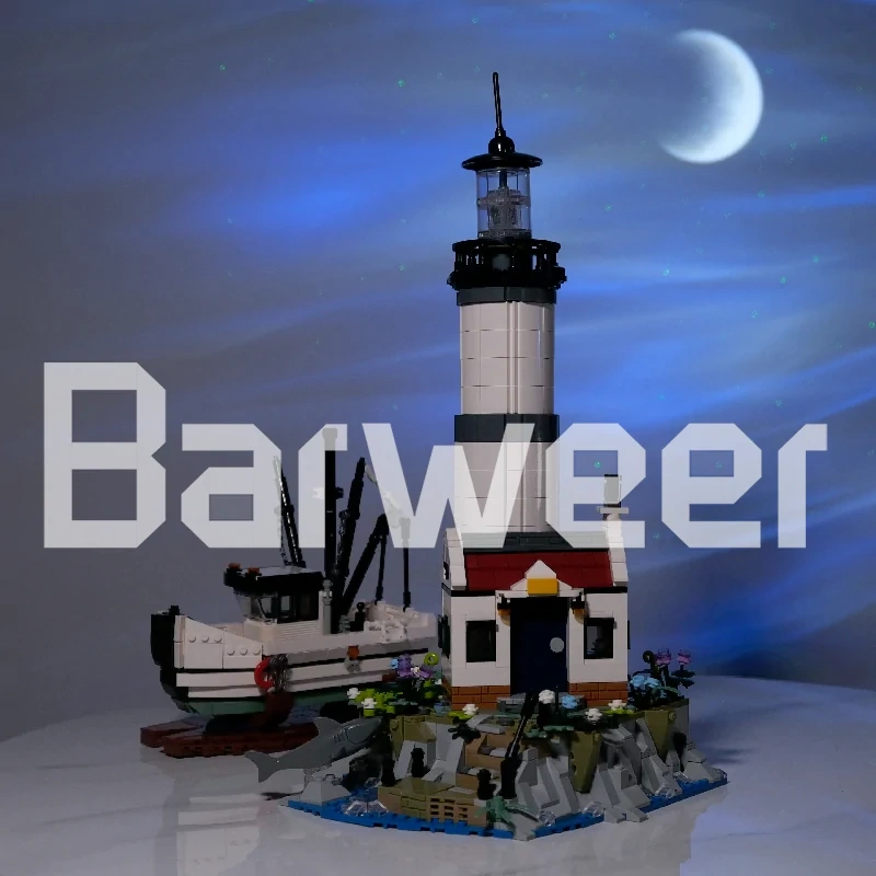 LEGO MOC Custom 92207 Lighthouses And Shrimp Boats Modular Buildings