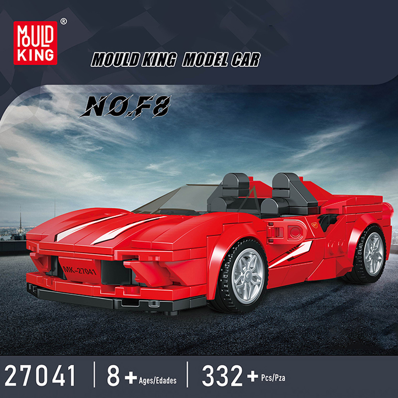 [With Display Box] MouldKing Model Car Super Racers Speed Champions Collection 1