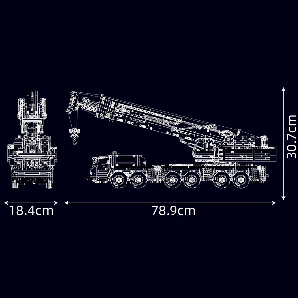 MouldKing 17065 Grove GMK Crane Technic