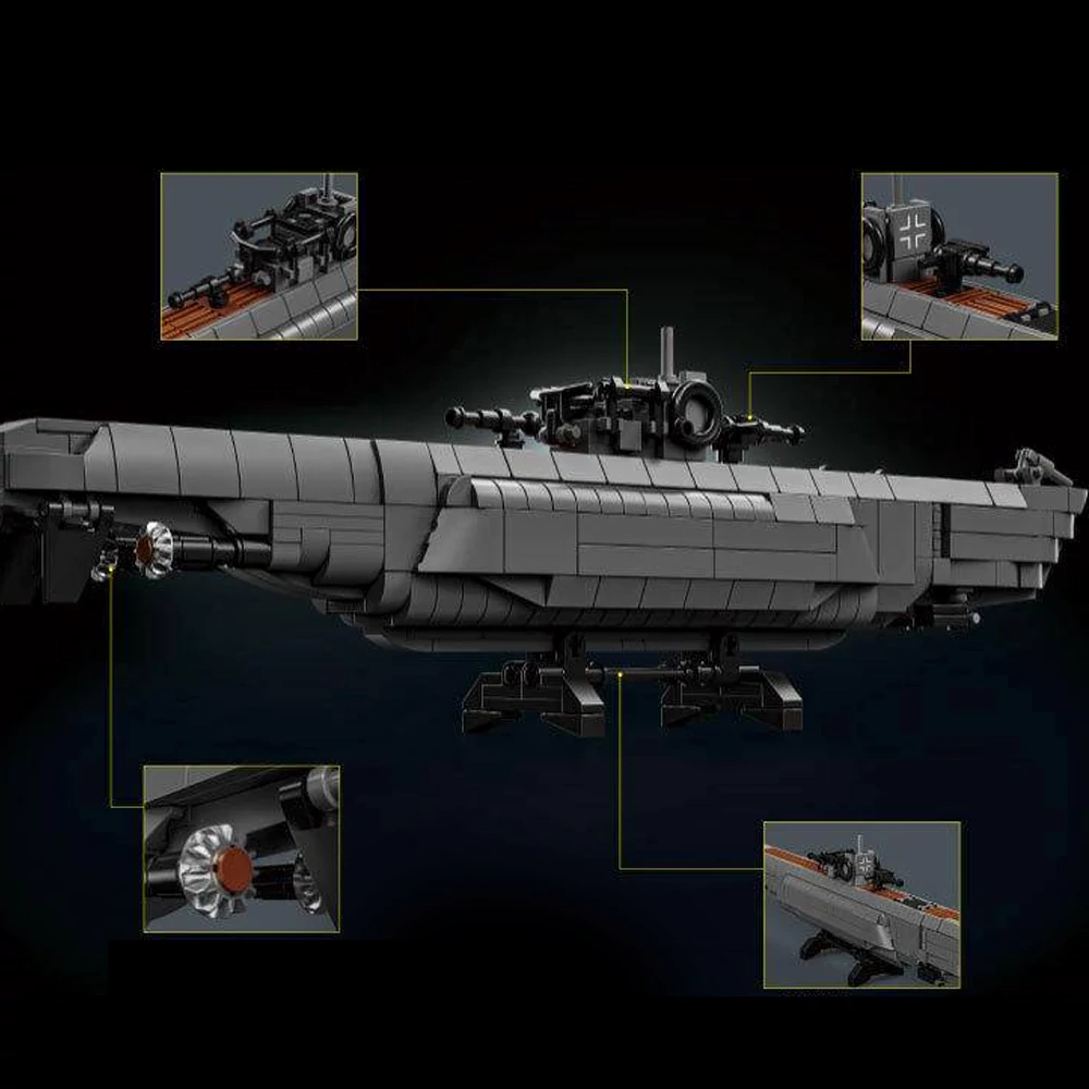 [Pre-sale] Leyi 66078 Undersea Boat Military
