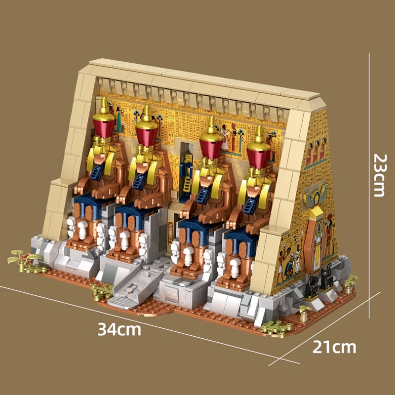 WGC 66049 GREAT TEMPLE Egyptian Architecture Modular Buildings