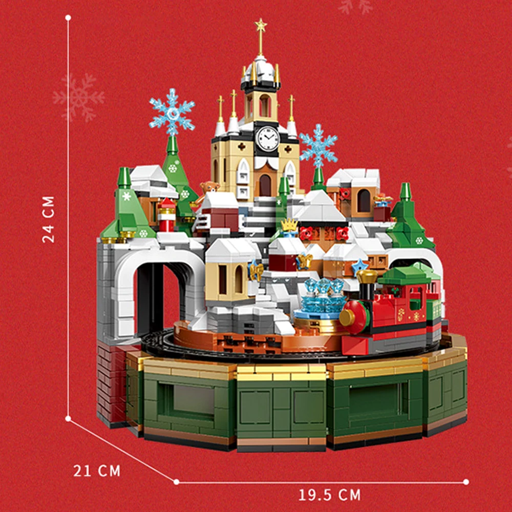 XINGBAO XB-18020 Christmas Castle Music Box Christmas