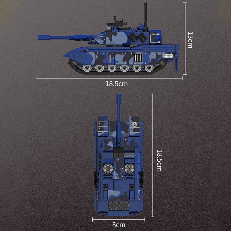 Forange FC4008 Military Leopard 2A7 Main Battle Tank Buliding Blocks 352±pcs Bricks Toys Model Form China